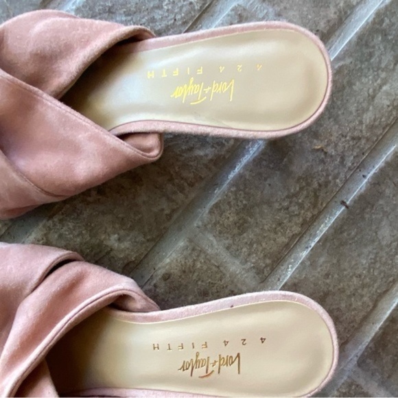 Lord & Taylor 424 Fifth Gala Slip on Heel 6.5 Pink - Picture 5 of 7